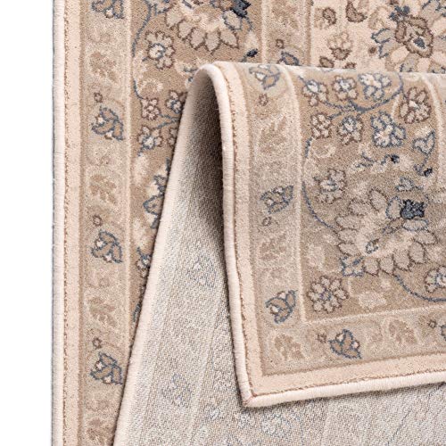 Klassischer Orient-Teppich aus 100% nachhaltiger Schurwolle | Florales Ziegler Design | 240 x 340 cm; Farbe: hell beige… – Bild 6