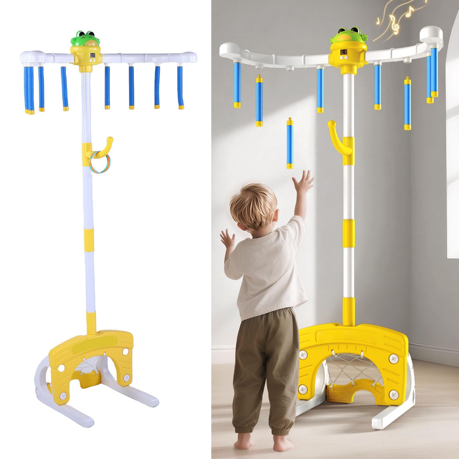 Gioco di Cattura dei Bastoncini Che Cadono per Tutte Le età con Telecomando e 8 Bastoncini Eva per Sfidare i Riflessi e Divertirsi