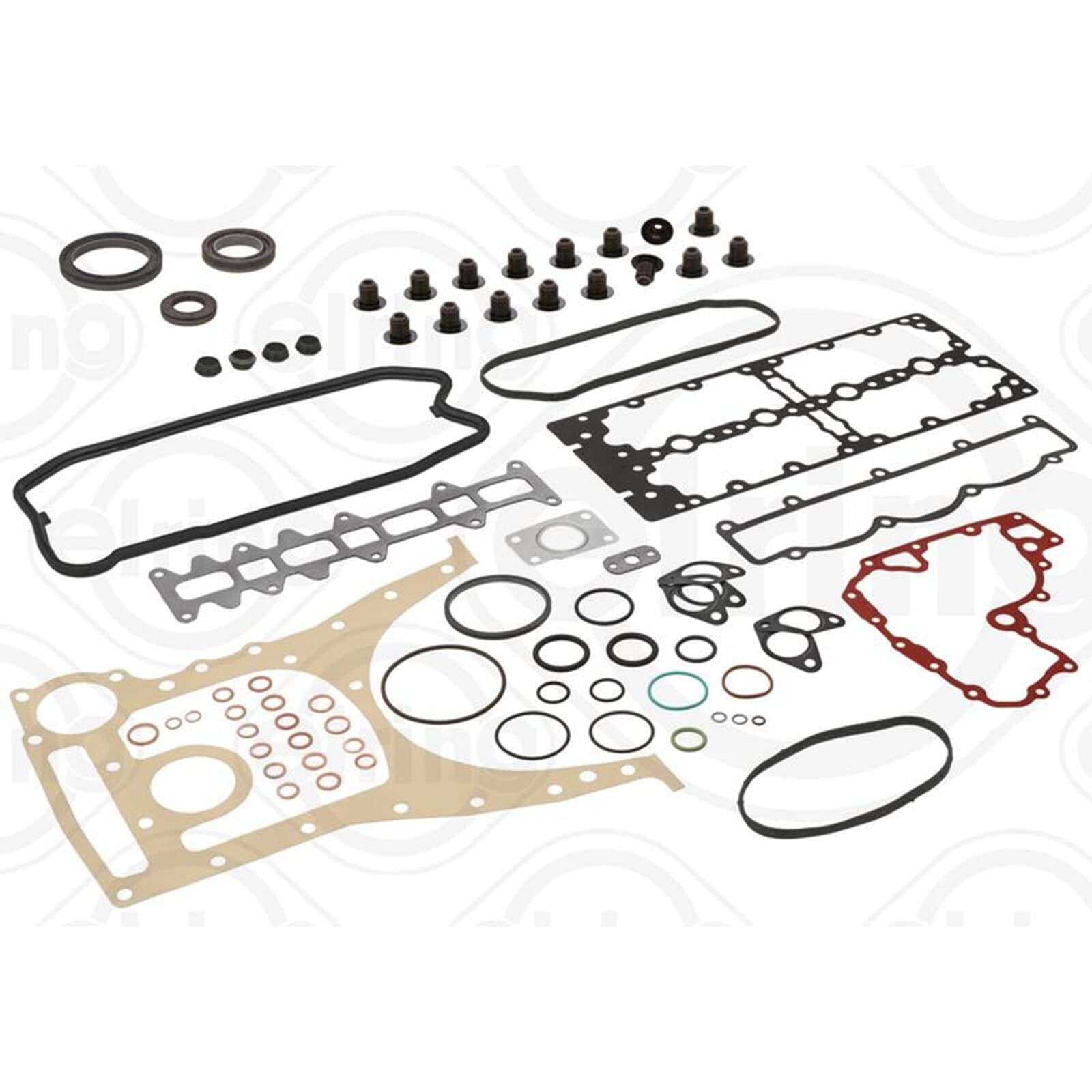 ELRING 733.542 Kit guarnizioni motore senza guarnizione testata con guarnizione tenuta stelo valvola con paraolio-albero a gomiti