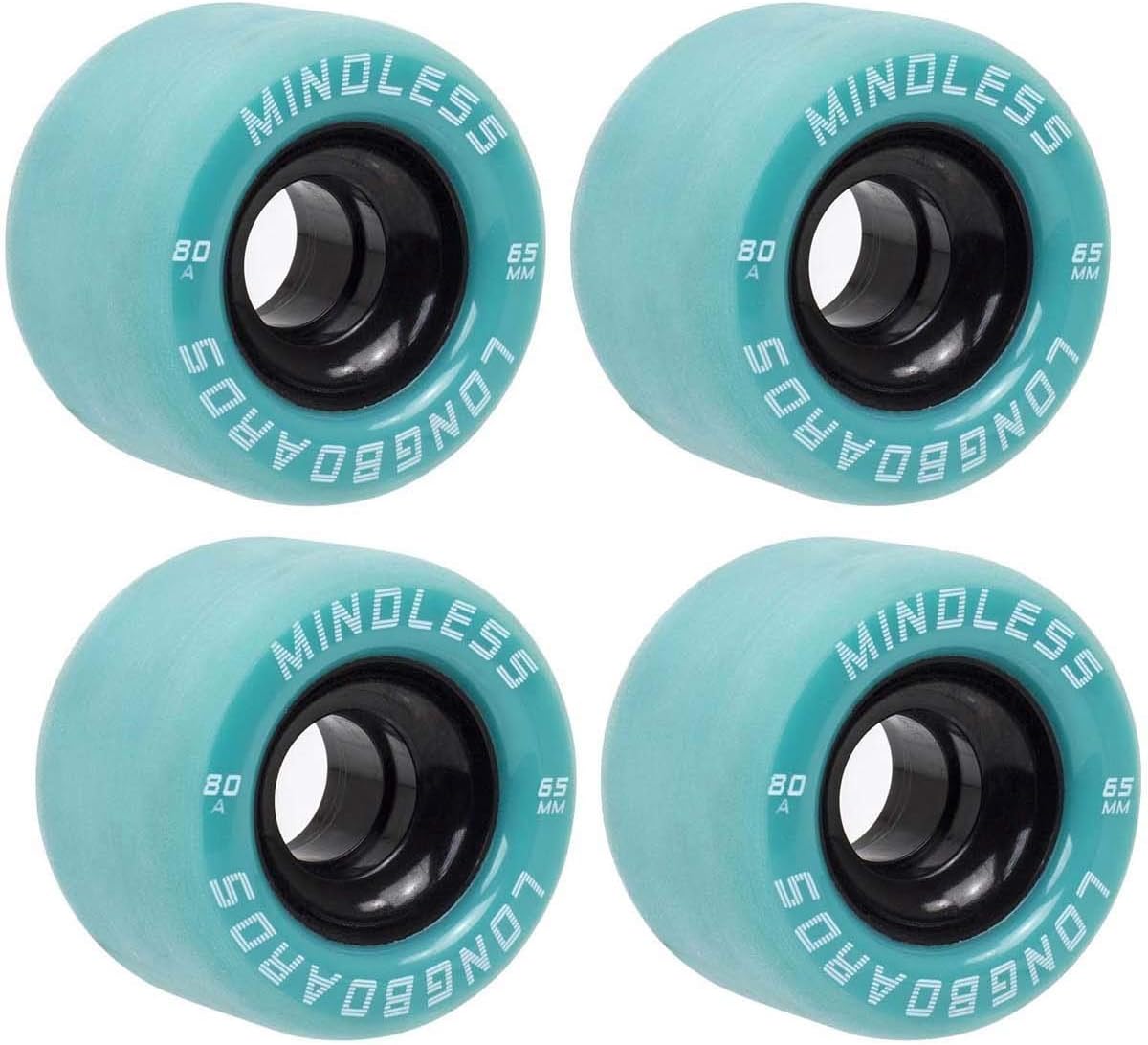 Mindless Viper Wheels Pack of 4 | 65mm x 44MM Ultra-Wide Contact Patch High Control w 82A Super High Rebound Urethane | Pure All-Rounders Ideal for Downhill, Local Runs and Cruising