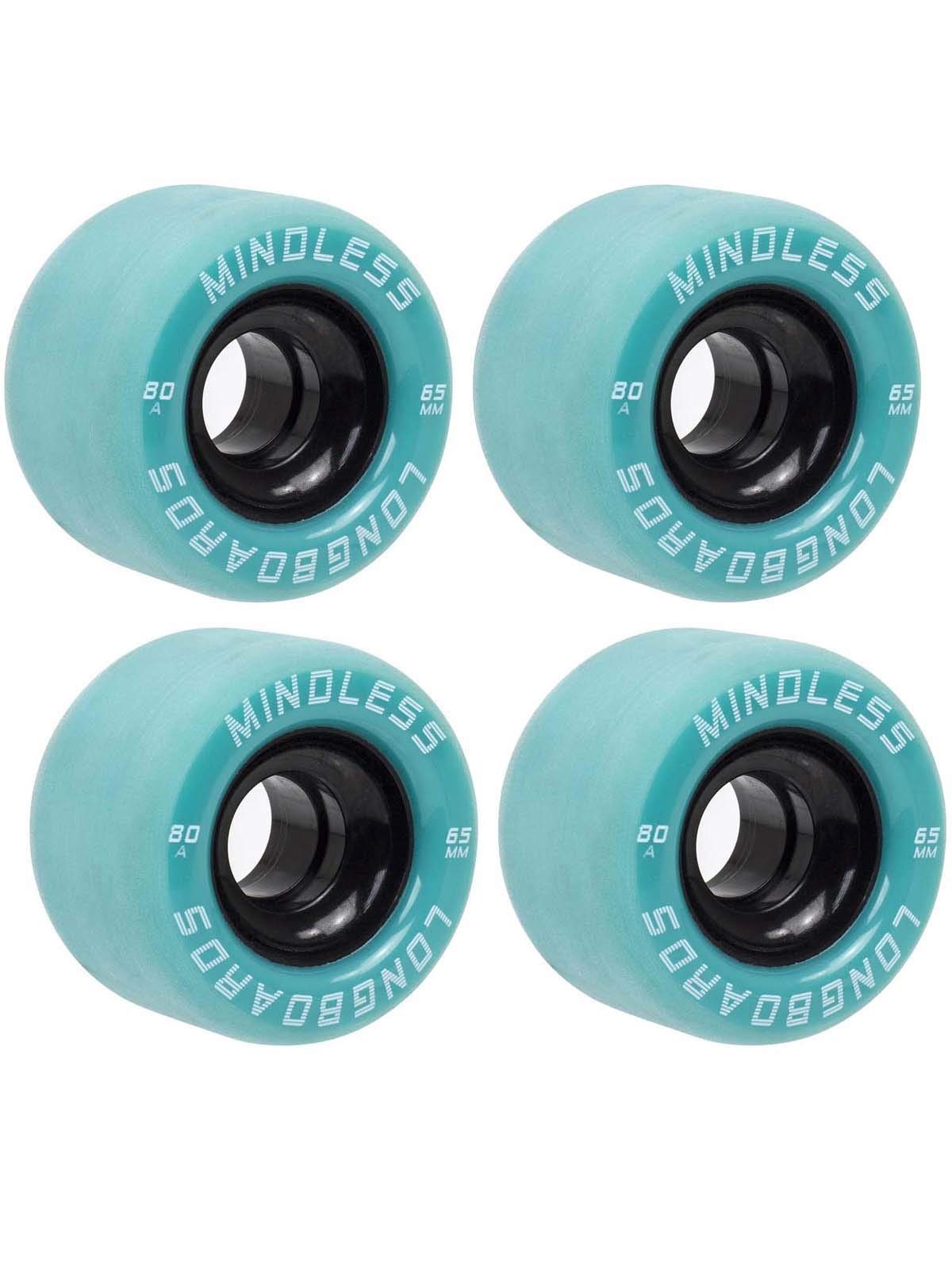 Mindless Viper Wheels Pack of 4 | 65mm x 44MM Ultra-Wide Contact Patch High Control w 82A Super High Rebound Urethane | Pure All-Rounders Ideal for Downhill, Local Runs and Cruising