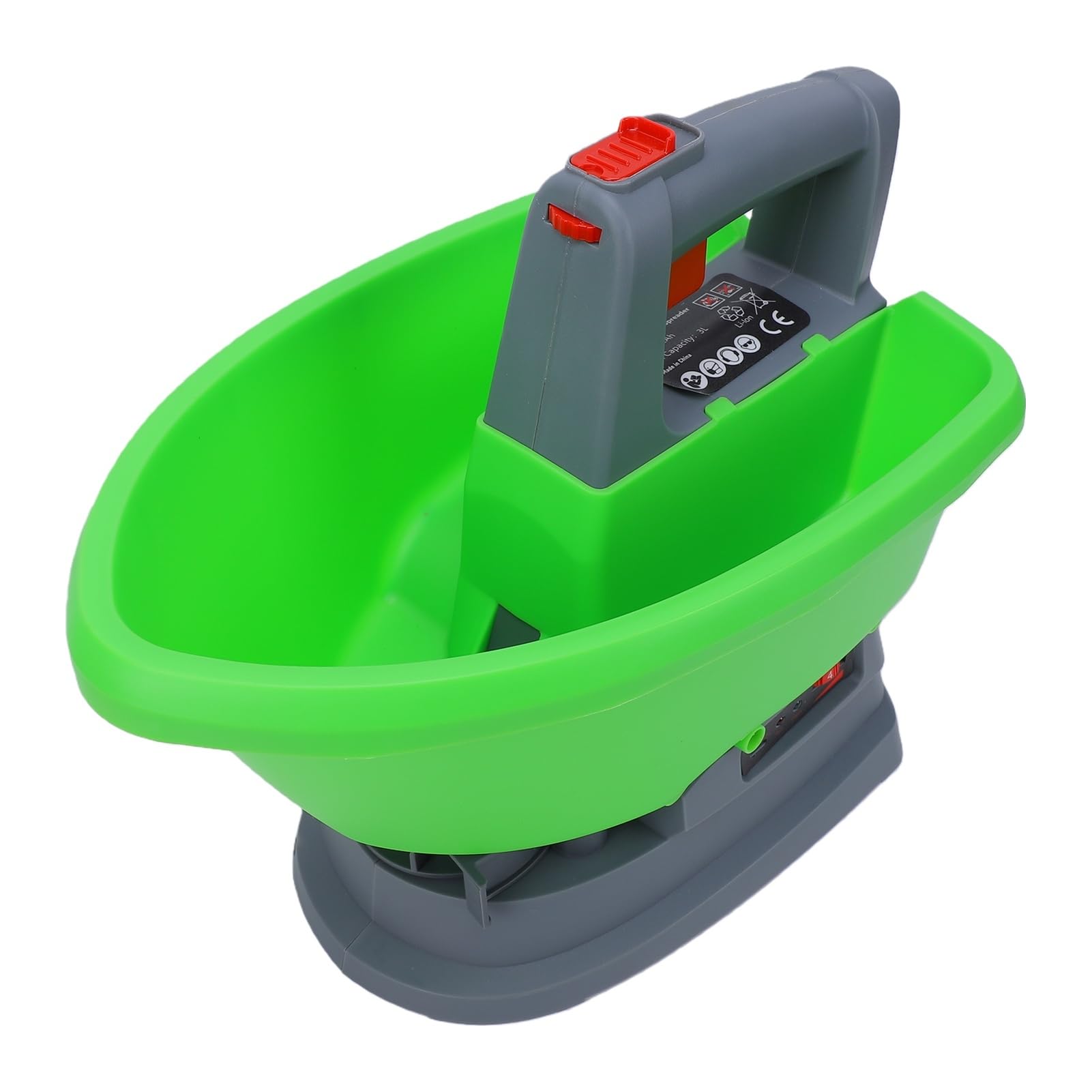 Esparcidor de Fertilizante Eléctrico, 3L de Mano, ángulo de 140 Grados, 7 Configuraciones de Velocidad, Esparcidores de Césped y Jardín para Jardín, Sembradora de Césped