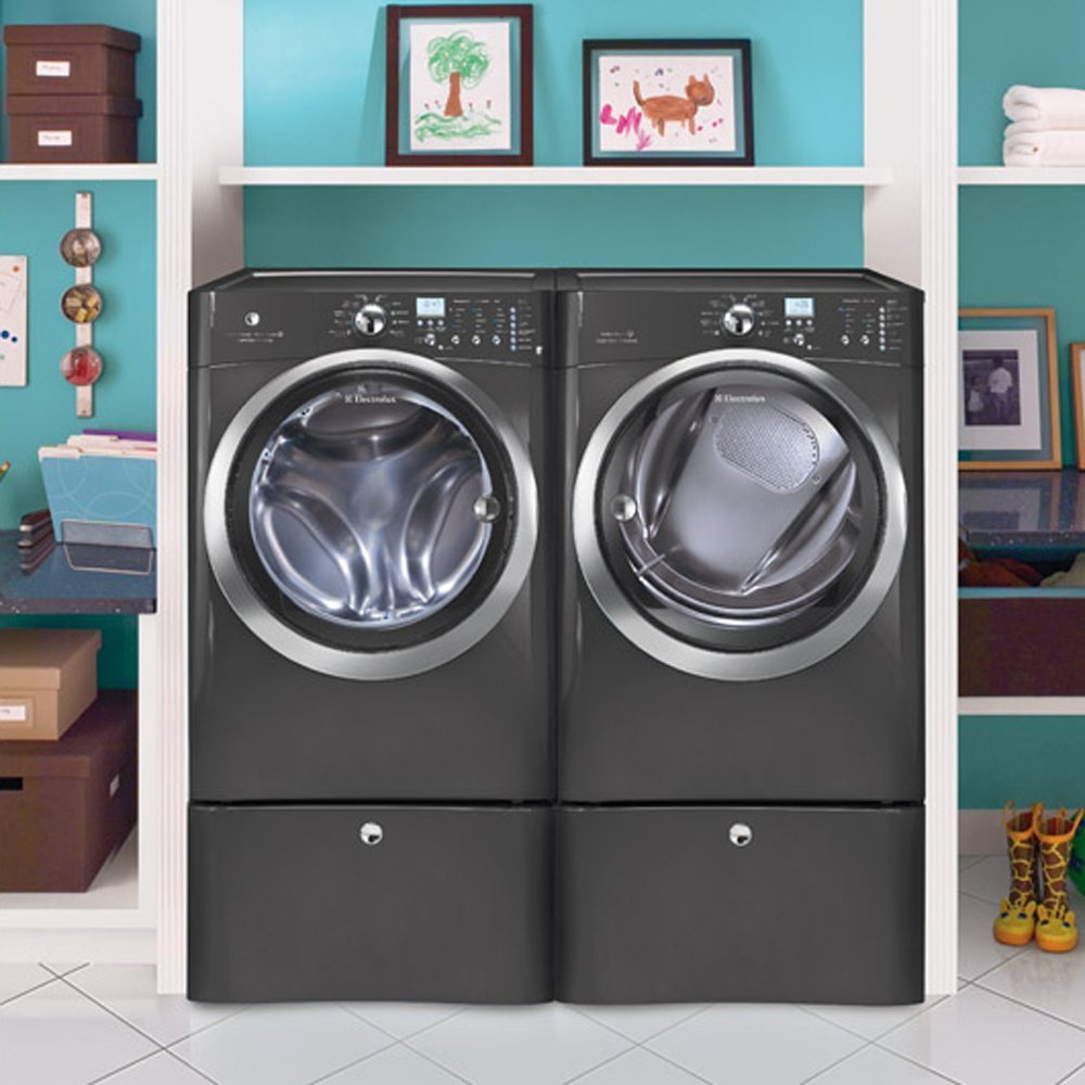 Buy Electrolux TITANIUM Steam Front Load ELECTRIC Laundry Set W/Pedestals EWFLS60LTEIMED60LT