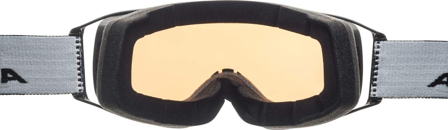 ALPINA DOUBLE JACK MAG Q-LITE - Verspiegelte, Kontrastverstärkende Wechselscheiben OTG Skibrille Mit 100% UV Schutz Für Erwachsene