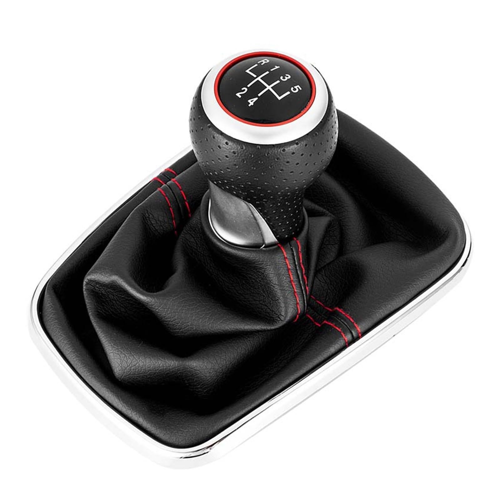 Zyincen Black Speed Gear Shift Knob For Vw For Golf 4 5/6 Speed Manual Gear Shift Knob Shifter Lever Head Replace(For 5 Speed)