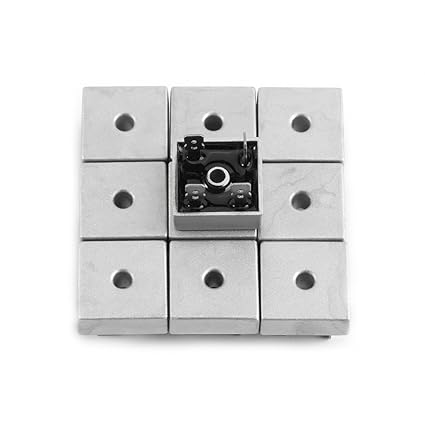 Ubervia Stable KBPC5010 Bridge, diode Bridge, Professional Rectifier, Great overcurrent Capacity for Industry Excellent Heat Dissipation Engineering