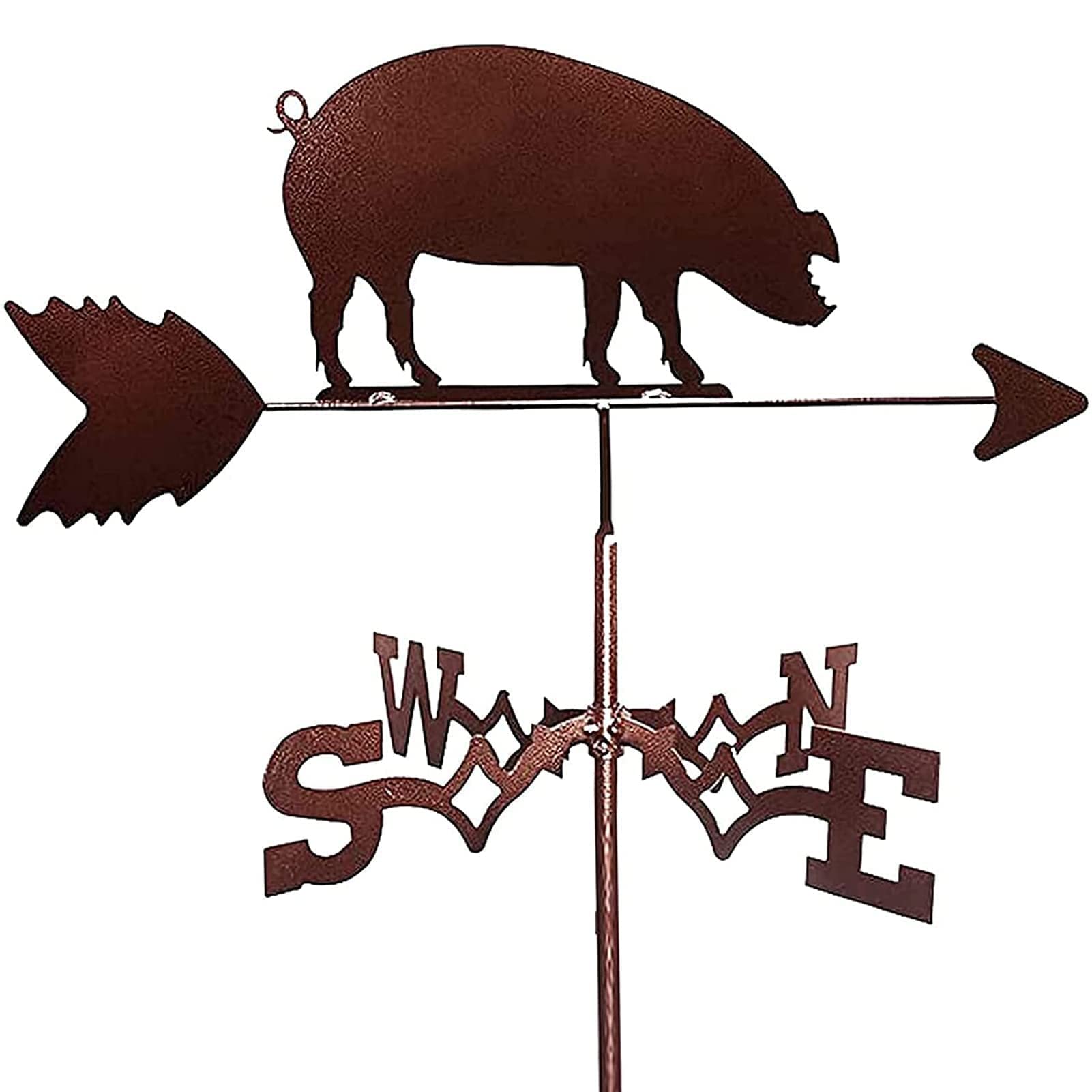 TAXXII Metal Weathervane Animal Weather Vanes Wind Direction Indicator Kit Vane Outdoor Garden Yard Houses Farm Lawn Pathway Patio Roof Decorations