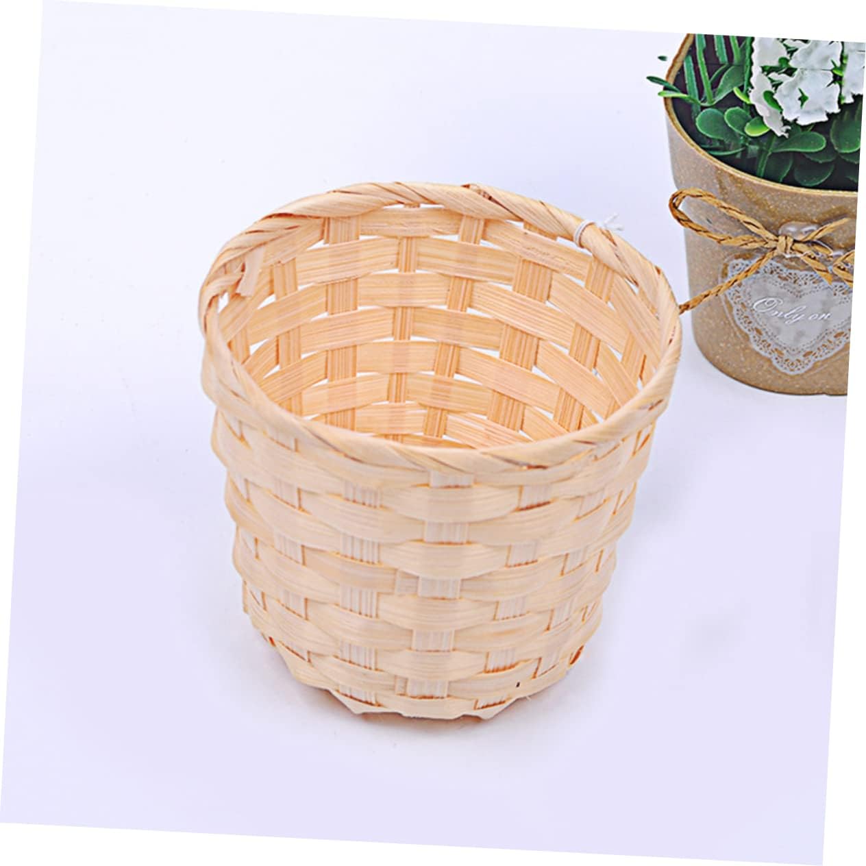 ABOOFAN 50pcs Woven Snack Storage Basket Craft Decoration for Home and Party Favor