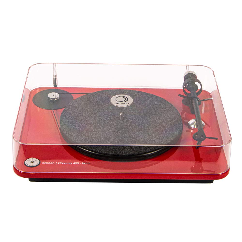 Giradischi con trazione a cinghia 33/45 rpm - Elipson Chroma 400 (Rosso)
