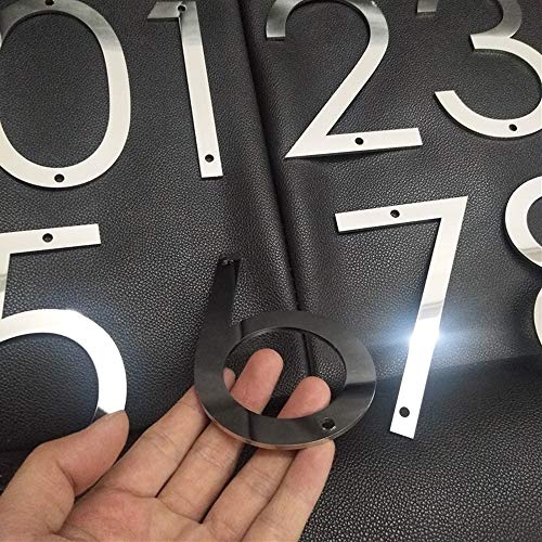 Ajcoflt 5 Polegadas Número da Casa Número de Aço Inoxidável Durável 4 Quatro Resistentes Ao Clima 3D