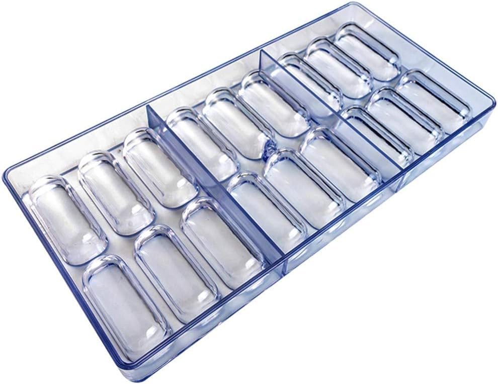 Chocolate Mold Candy DIY Mold 18 Diamond Shaped Clear Candy Maker Mould Used for Homemade Cake Decoration Teaching Props (oval)