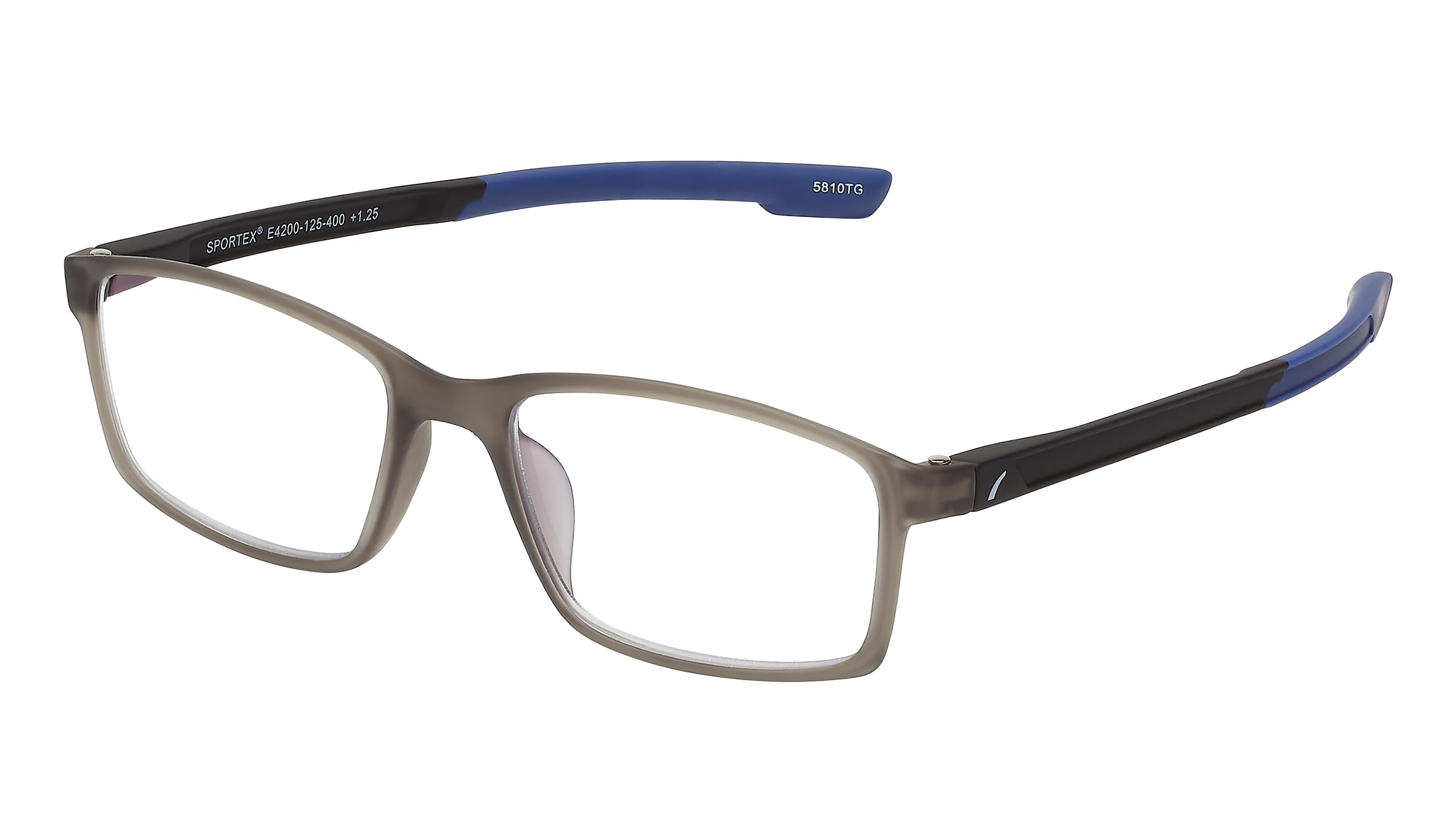 SAV Sportex E4200 Blue Light Reading Glasses - Flexible, Durable, Lightweight, High-Performance Blue Light Glasses - Black