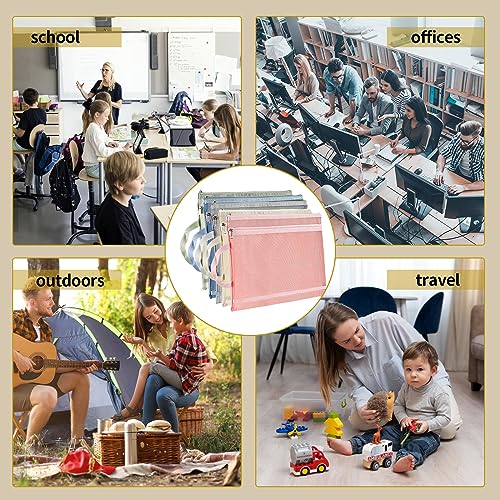 Truelux TR Uelux 10 Pack Colored Mesh Zipper Pouch Bags, Double-Layer Nylon Puzzle Building Block Sets Toy Storage & Organization thumb #3