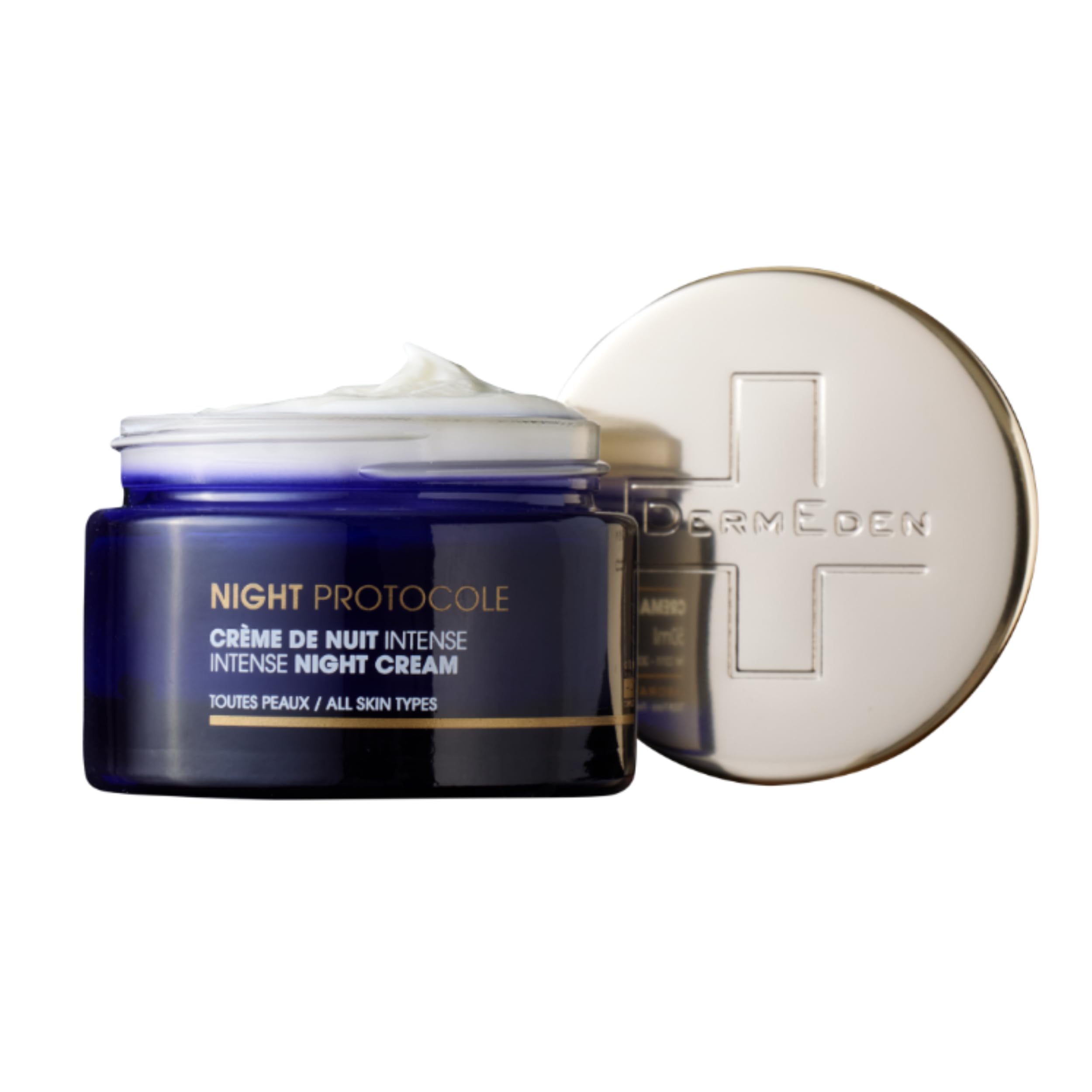 DermEden - Regenerierende Nachtcreme 50 ml - Fördert die Zellerneuerung für eine prallere, straffere und glattere Haut - Feuchtigkeitsspendend mit Peeling-Effekt - Französische Herstellung