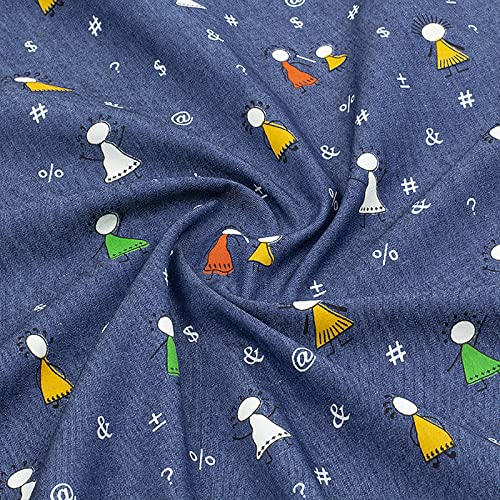 Tissu denim stretch anti-froissement en coton polyester vert pour couture