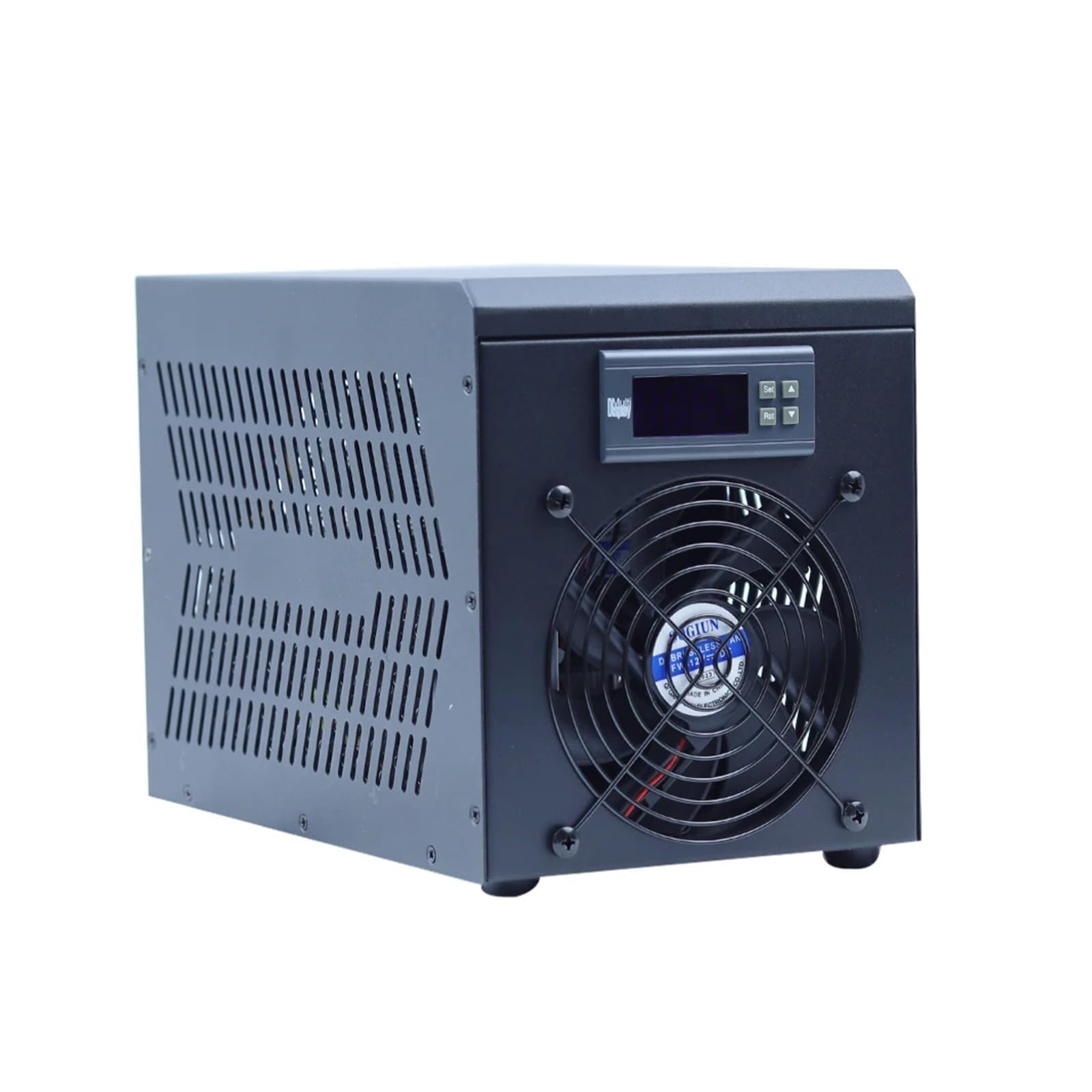 Refrigeratore d'acqua per acquario, 180 W, 60 l, con regolatore di temperatura regolabile da 10 a 40 °C, per acquari fai da te e principianti