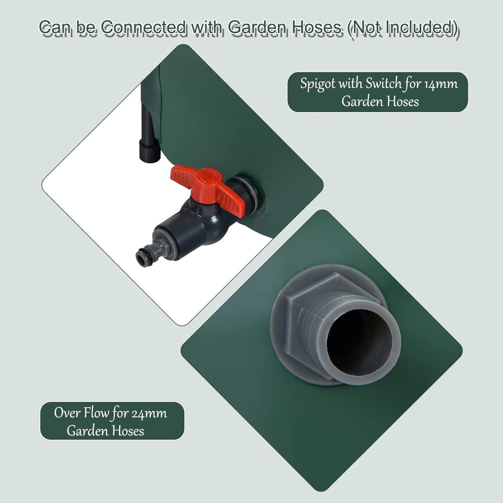 Barril Plegable para Recoger Agua de Lluvia, Sistema portátil de recolección de Agua de Lluvia para un riego eficiente de Jardines y Patios.