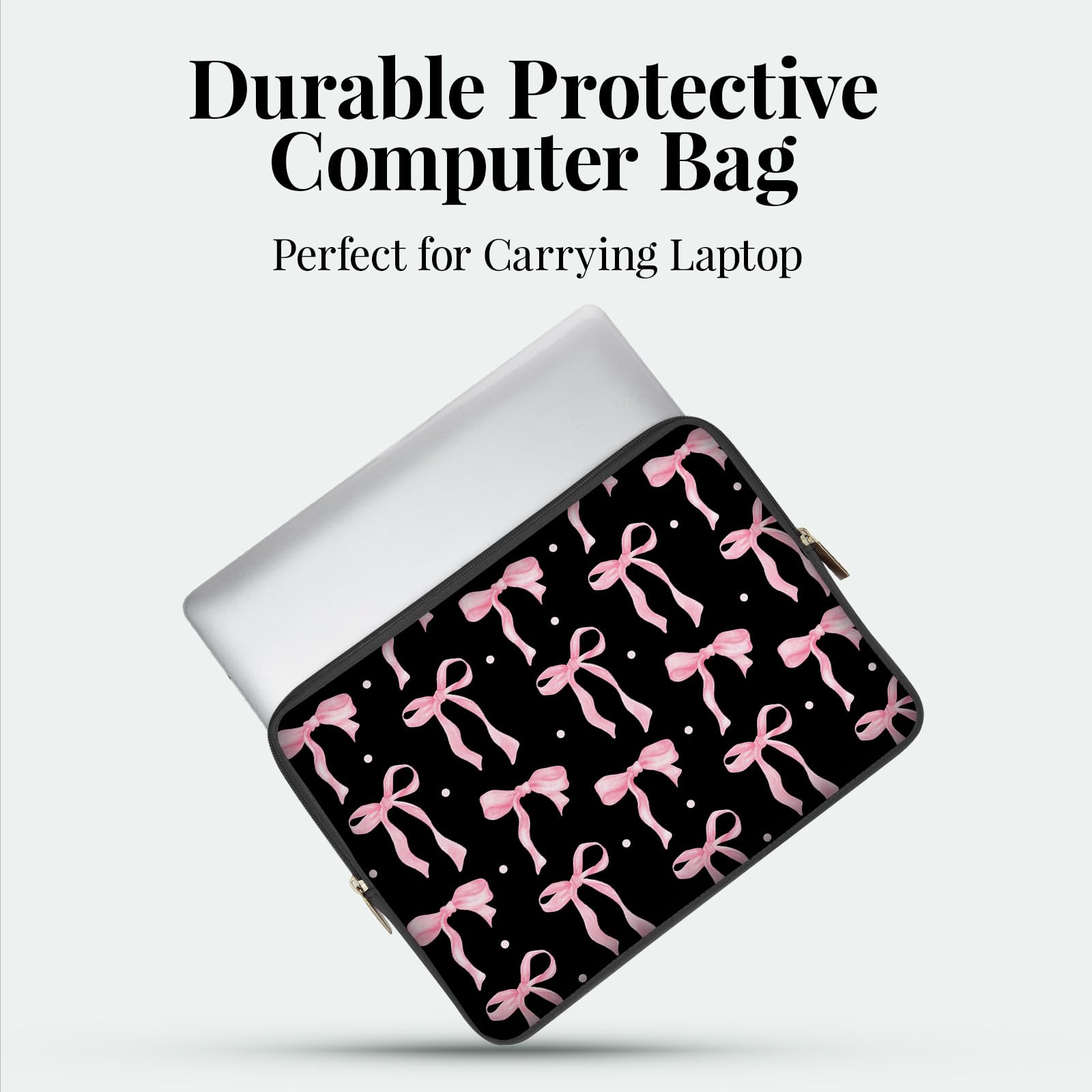 Custodia per laptop da 33 cm per MacBook Air 13-13,6 pollici, borsa per laptop per MacBook Pro da 33 cm e 14 pollici, antiurto, custodia da viaggio per Chromebook HP Dell I da 14 pollici, nero