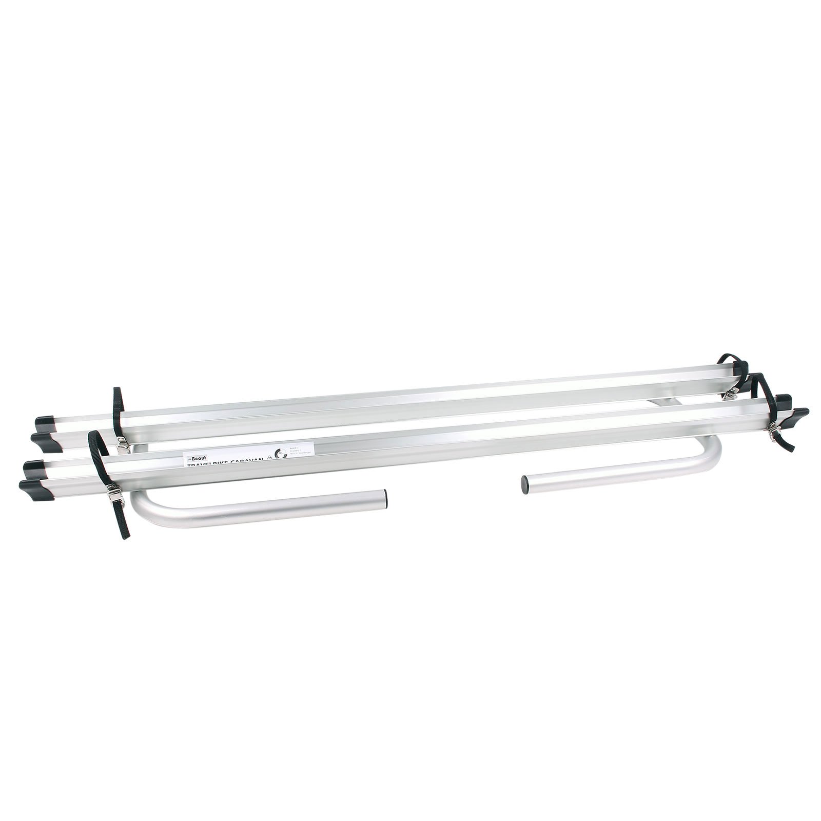 Deichsel Fahrradträger Deichselträger Fiamma Set inkl. Fahrradschutzhülle für 2 Fahrräder klappbar, 4,6 Kg, Tragekraft 35 kg, Aluminium für Wohnwagen