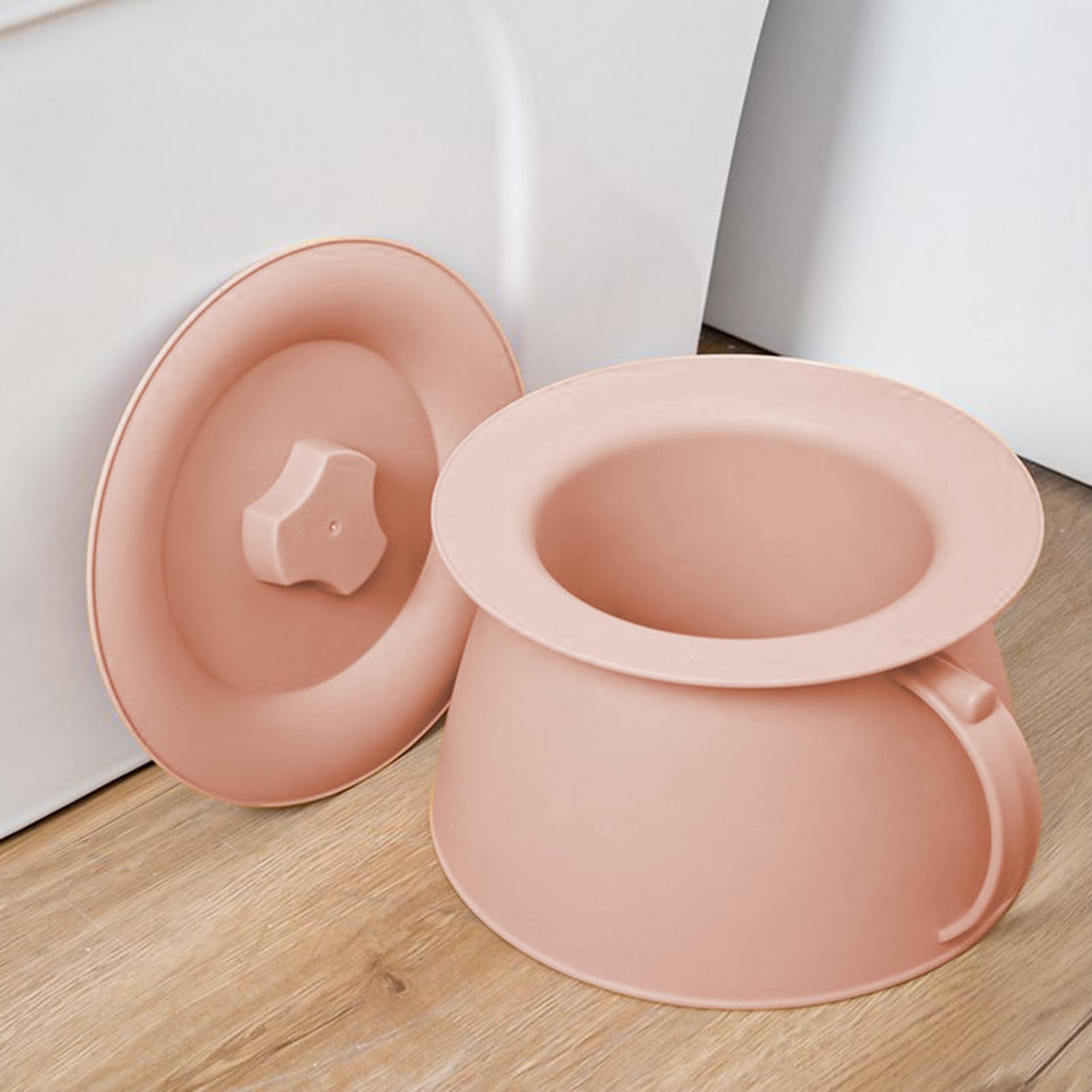 Pot de Chambre - 1,5L Portable avec Couvercle et Poignée - Seau Hygiénique Pour Hommes Femmes Jeunes