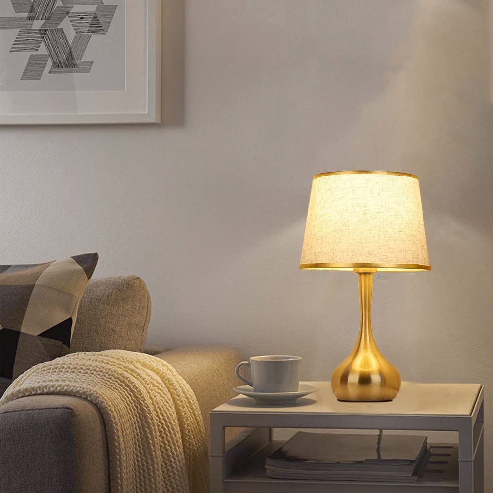 Lámpara De Mesa LED Vintage ARTE LAMP ELNATH - Pantalla De Latón, 3xG9 3W, Regulable | Para Salón Y Dormitorio