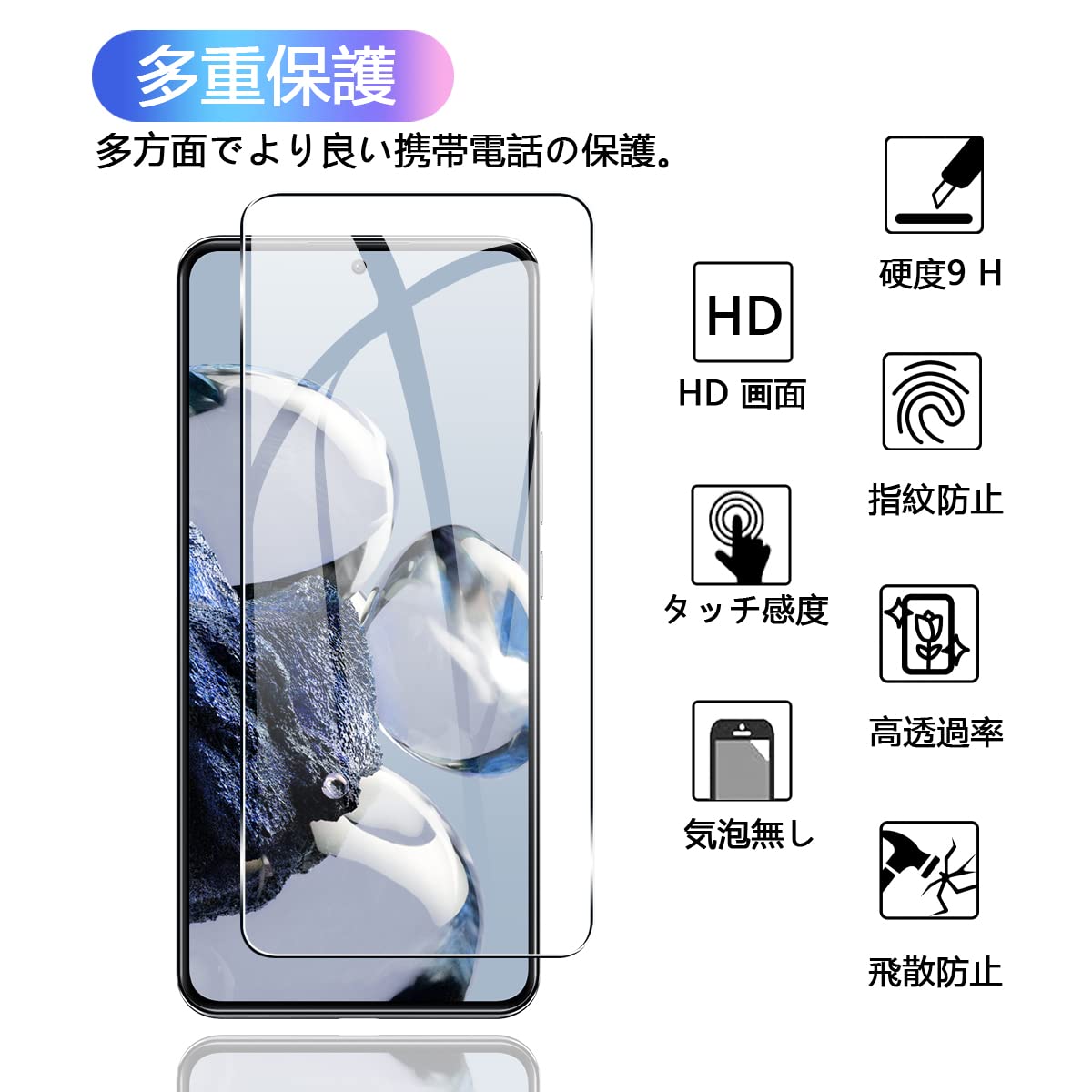 Amazon.co.jp: 【2+2枚セット】 対応 Xiaomi 12T/Xiaomi 12T Pro 