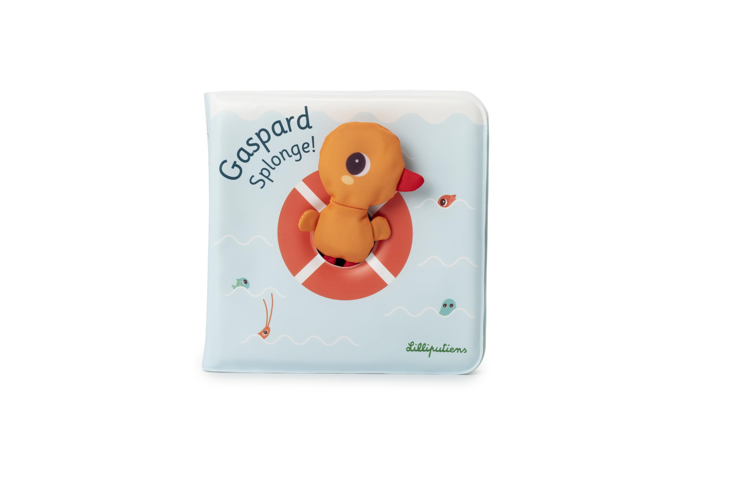 LILLIPUTIENS - Magic Interactive Bath Book - Gaspard the Duck and His Aquatic Friends - Educational and Fun Baby Toy Awakening and Discovery - 83456