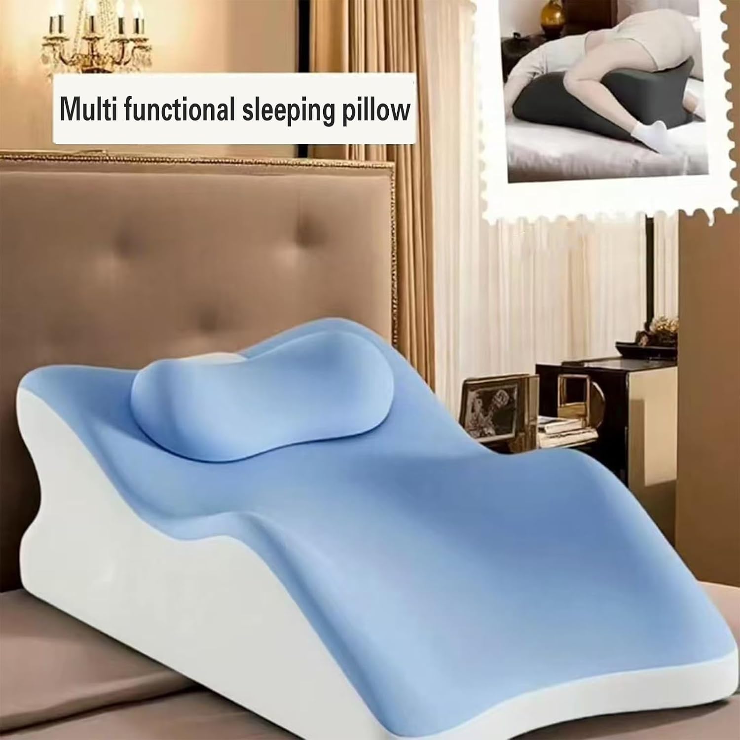 TimjAn Cushion for Couples, Hip Intimacy Pillow Waist Neck Support Wedge Cushion for Intimacy Couples in Variou Positions(Black)