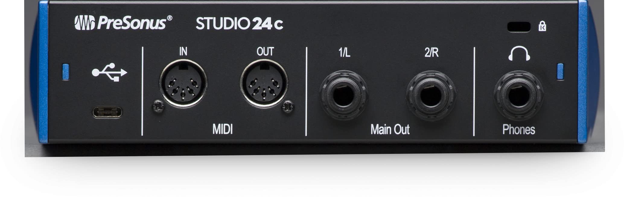 PreSonus Studio 24c Interfaccia audio 2x2, 192 kHz, compatibile USB-C & Cavo da microfono a mixer Stagg SMC6 da 6 metri XLR (m) -XLR (f), nero