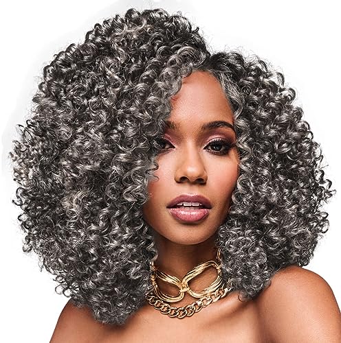 Hairuwear Kim Kimble Makayla Coiled Curls Mid-Length Bob Wig With