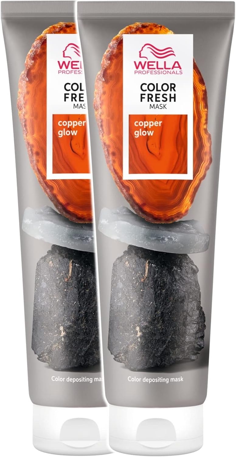 2 x Wella Professionals Color Fresh Semi-Permanent Hair Mask 150ml – Copper Glow
