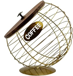 Coffee Pod Holder, KCUP Holder for Counter - Coffee Station Schools Baskets | Metal Snack Storage Stand, Kitchen Organization Rack, Desktop Decor, Fruit Bowl for Slim Coffee Maker | Metall Snack Storage Stand, Kitchen Organization Rack, Desktop Decor, Fruit Bowl for Slim Coffee Maker