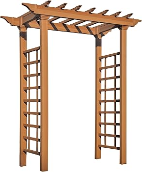 vita Carolina 57 inchW x 88 inchH Composite Vinyl Arbor