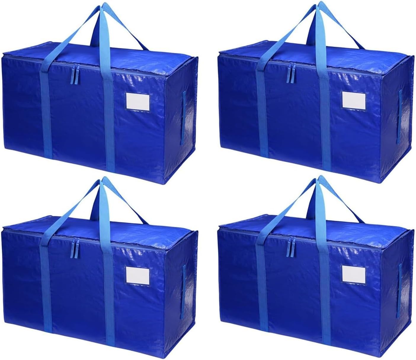 Extra Large Heavy Duty Duffel Bag with Zipper & Handles Space Saving Moving Storage Tote(4 pcs)