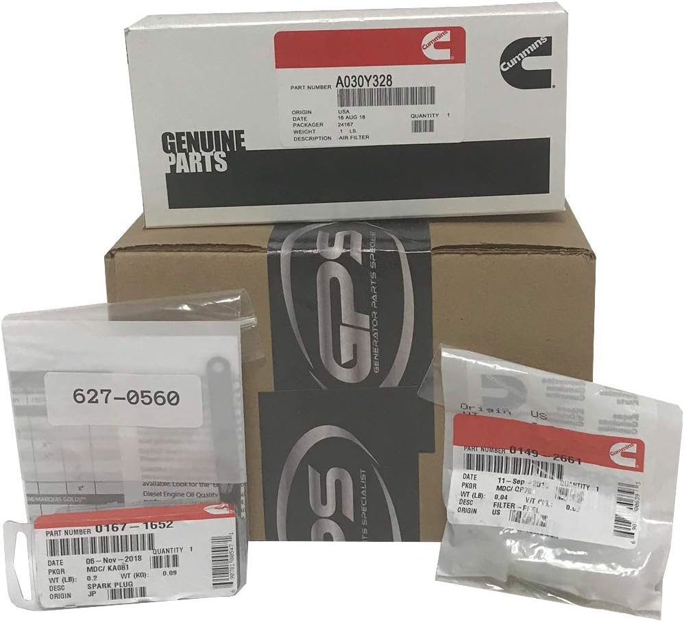 GPS GENERATOR PARTS SPECIALIST Tune Up Kit for Onan RV Generator HGJBB Specs A - B