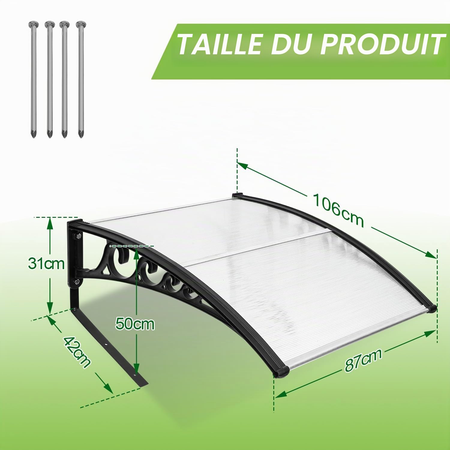 Garage de tondeuse robot Carport pour les tondeuses à gazon robotisées 105 x 85 x 45 cm Abri pour Robot Protection contre la pluie, la grêle et les rayons UV