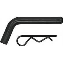 Black Heavy-Duty Trailer Hitch Pin & Clip with Grooved Head,Trailer Hitch Pin & Clip, 5/8-Inch Diameter,Fits 2-1/2 or 2-Inch Receiver