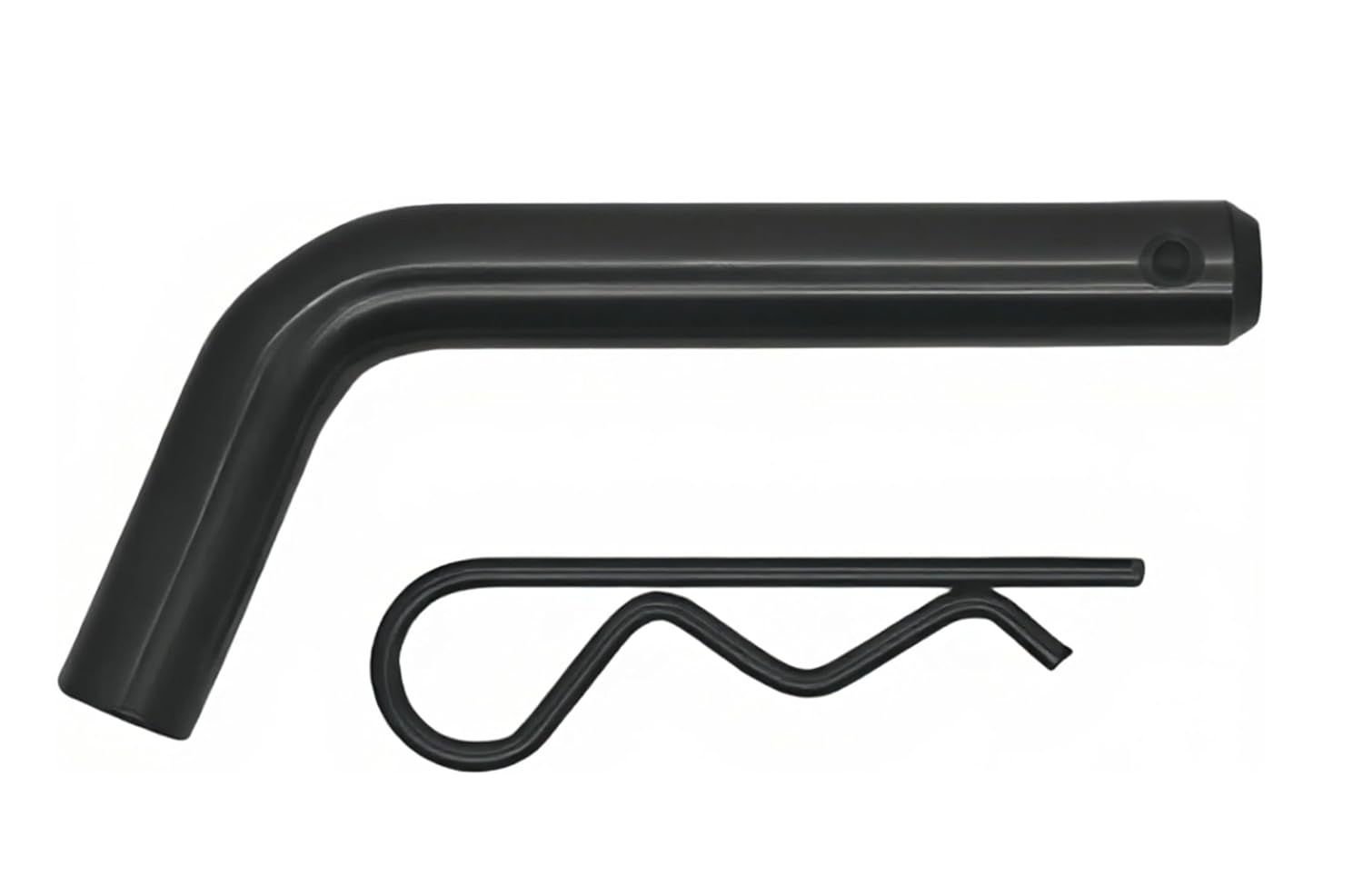 Black Heavy-Duty Trailer Hitch Pin & Clip with Grooved Head,Trailer Hitch Pin & Clip, 5/8-Inch Diameter,Fits 2-1/2 or 2-Inch Receiver