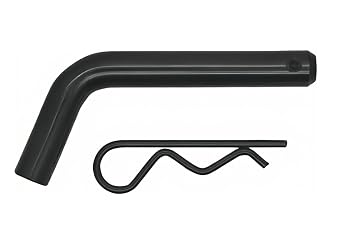 Black Heavy-Duty Trailer Hitch Pin & Clip with Grooved Head,Trailer Hitch Pin & Clip, 5/8-Inch Diameter,Fits 2-1/2 or 2-Inch Receiver