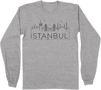 TeesAndTankYou Skyline Istanbul Turkey Long Sleeve Shirt Unisex