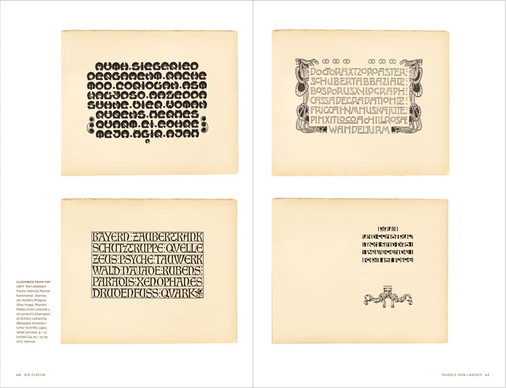 Die Fläche: Design and Lettering of the Vienna Secession, 1902–1911