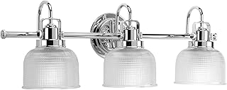 Progress Lighting Archie 3-Light Bath Vanity Light, Polished Chrome