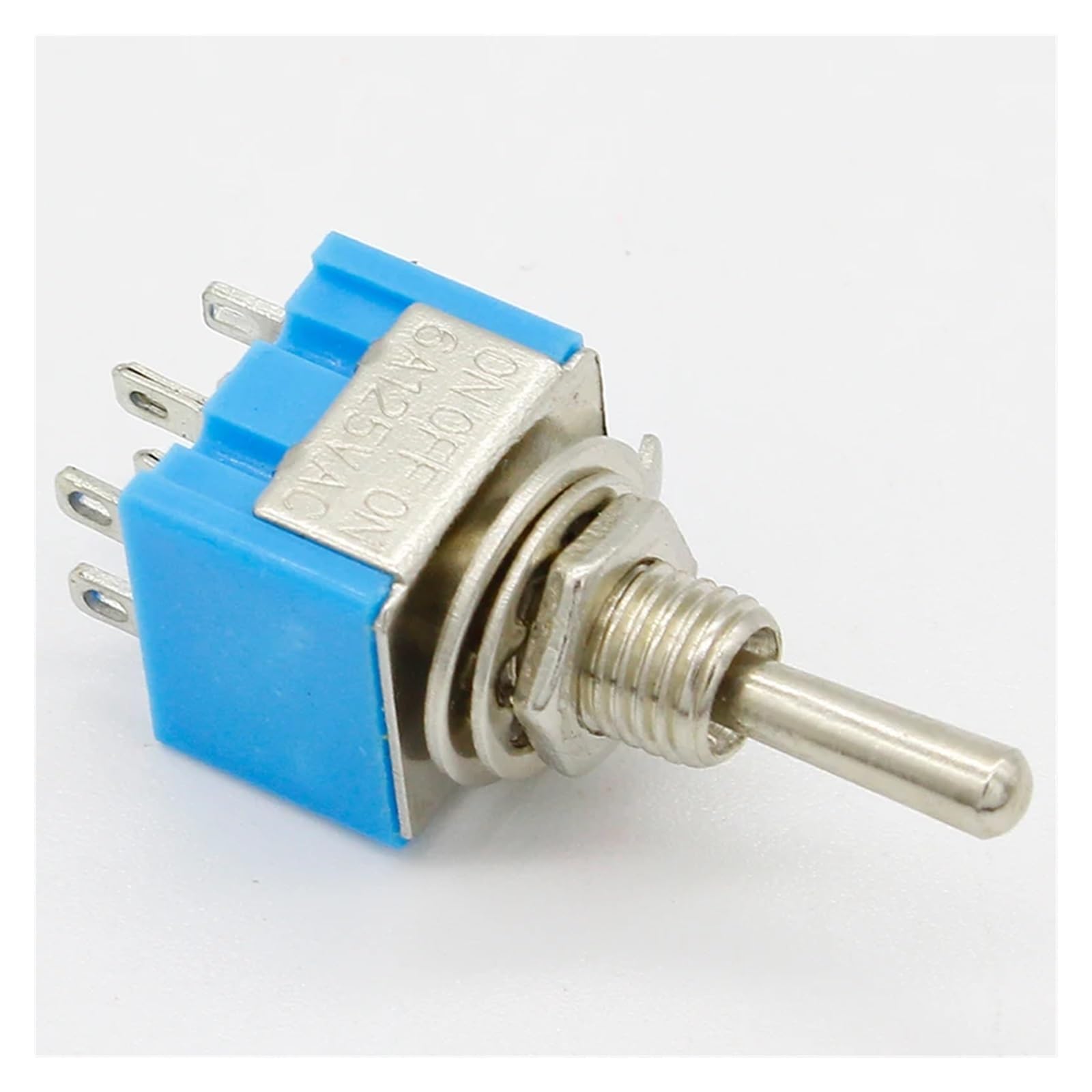 BKGWCSOR 5pcs 3 Position 2P2T DPDT ON-OFF-ON Miniature Toggle Switch Switches