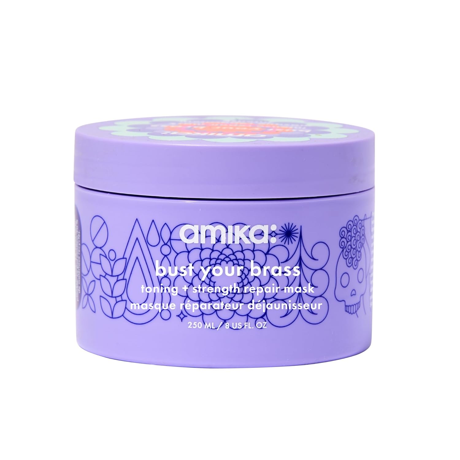 amika bust your brass toning + strength repair mask amika bust your brass toning + strength repair mask