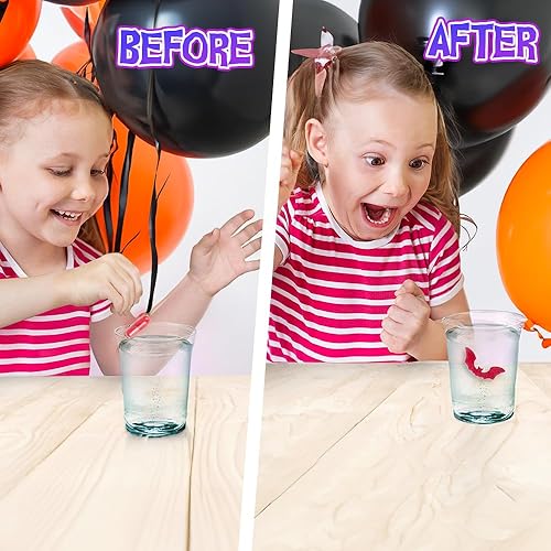 Miniatura 3 de ArtCreativity Cápsulas mágicas de cultivo de Halloween, 6 paquetes con 12 cápsulas expansibles cada una, crece en agua, linda variedad de colores,