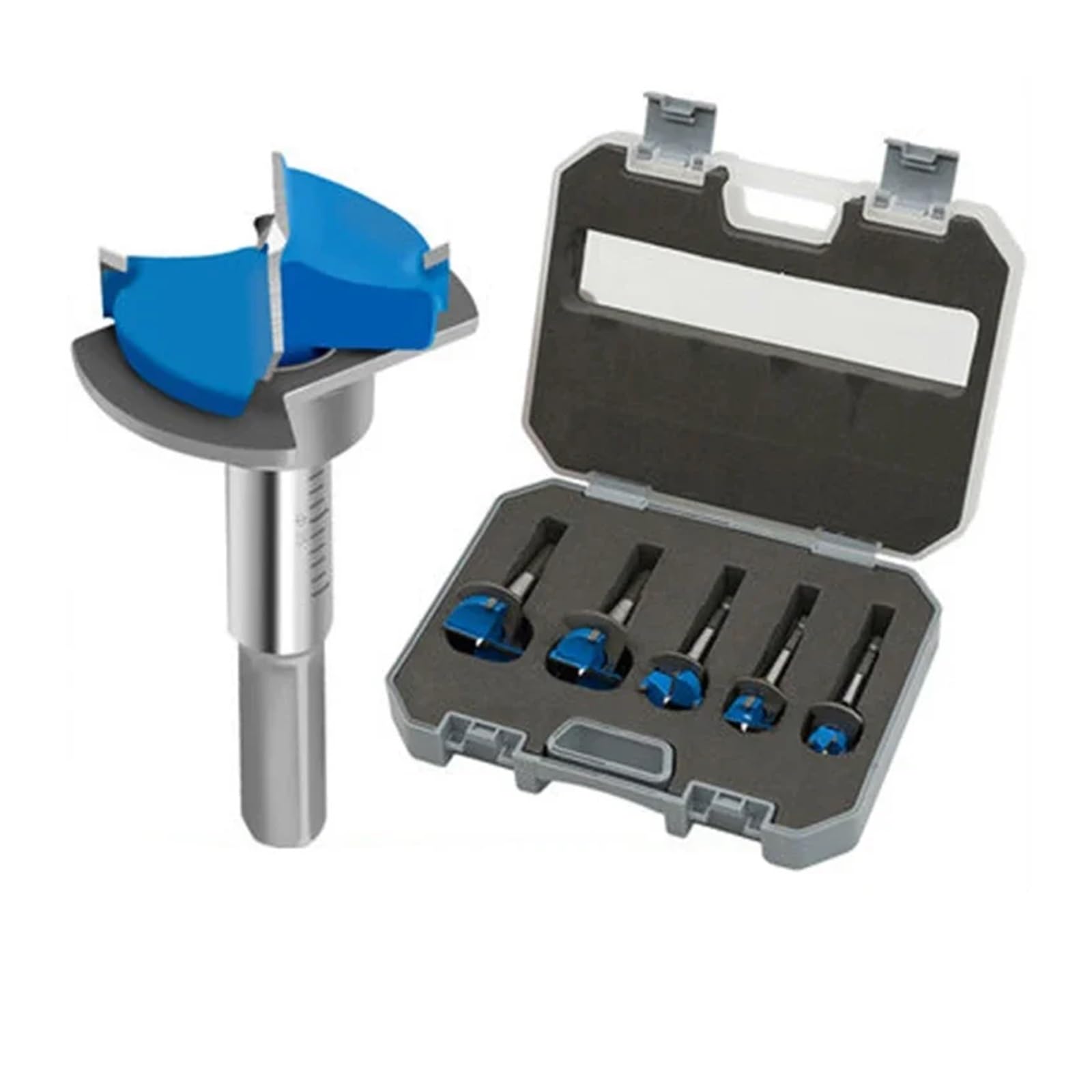 5 Pezzi/set 15-35 Mm Regolabile Posizionamento Utensili For La Lavorazione Del Legno Punte Da Trapano Set A Tazza Duro Lega Trapano Fai Da Te