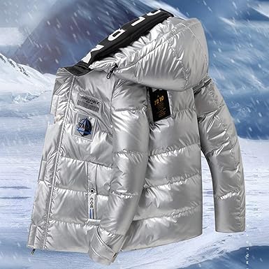 Amazon | [SIGNORMOTO] ダウンジャケット エナメル メンズ 冬
