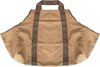 Goosuny Extra Large Waterproof Firewood Log Carrier Canvas Firewood Holder Wood Carrier for Firewood with Handles, Canvas Firewood Foldable Log Tote Bag Firewood Log Carrier
