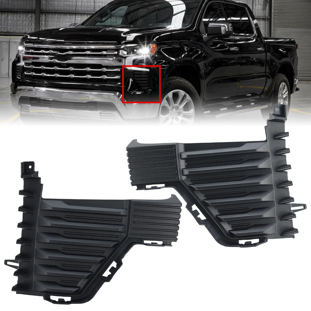 Pair New Bumper Cover Air Duct Fits for Chevy Silverado 1500 2022 2023 2024