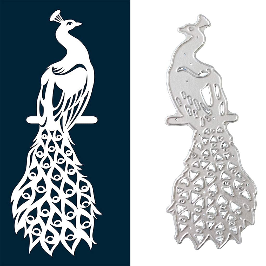 Peacock Metal Die Cuts,Cutting Dies for Card Making Clearance,Embossing Dies for Scrapbooking, DIY Album Paper Cards Art Craft Decoration